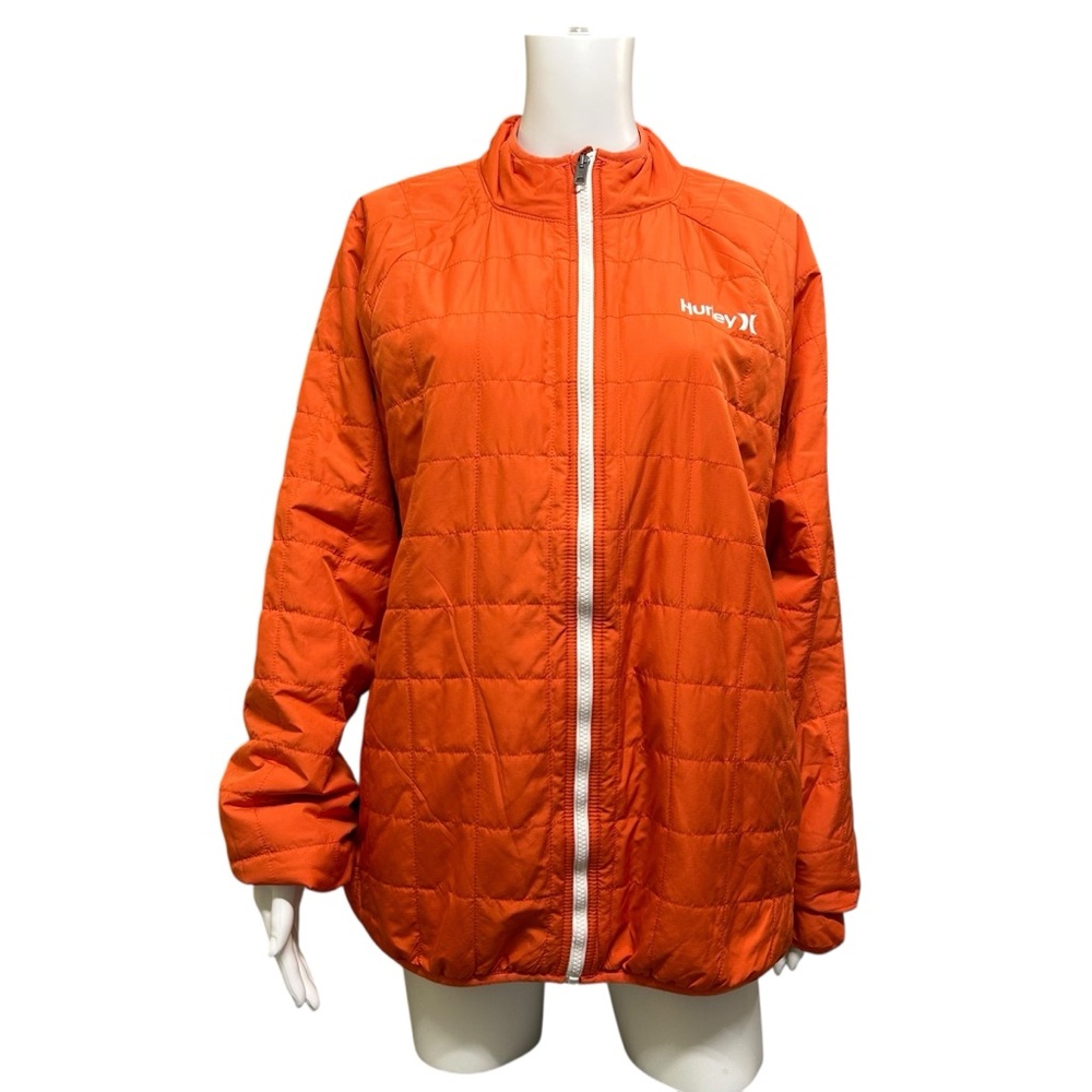 Hurley Lightweight Orange Quilted Jacket Size L